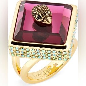 Geiger Kurt Square Stone Cocktail Ring size 7